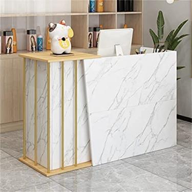 Imagem de Balcão de recepção Simples Moderno Supermercado Loja de conveniência Hotel Pequeno Bar Salão de beleza Loja de roupas Caixa Recepção Use em qualquer lugar, cinza, 100x40x90cm