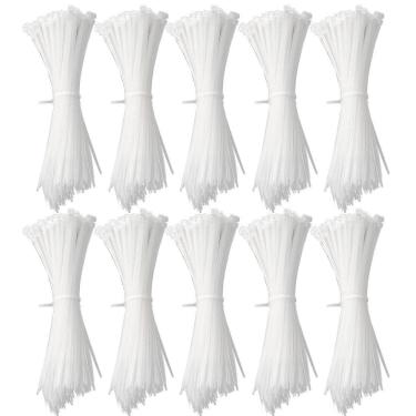 Imagem de Abraçadeira Nylon Enforca Gato 3,6X150Mm Branco Com 1000 Un