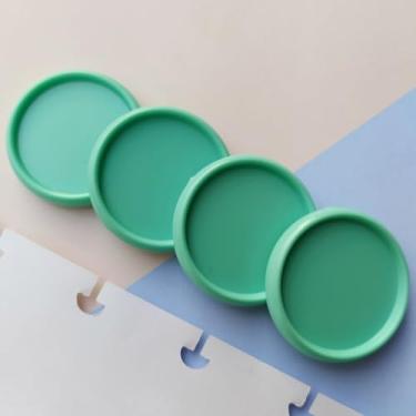 Imagem de Kit 12 Discos G 32mm de Caderno Infinito Sistema Inteligente Amor Infinito Cadernos - Liso (Verde Água)