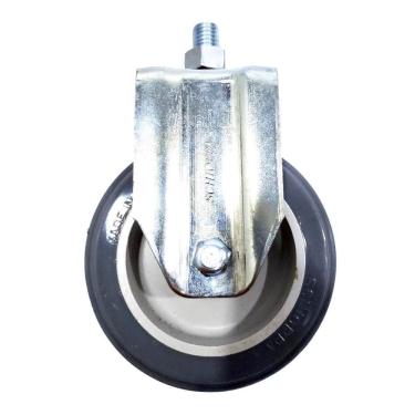 Imagem de Rodízio Fixo de Espiga Roscada Sem Freio Até 65 kg 4" - Schioppa FL 412 BP LE