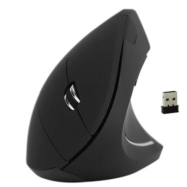 Imagem de Mouse vertical, mouse ergonômico, mouse óptico, adequado para fornecer alta sensibilidade e controle preciso (Black)