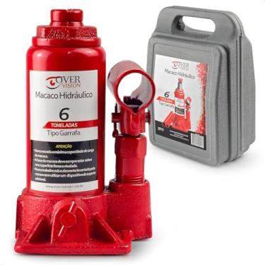 Imagem de Macaco Hidráulico Tipo Garrafa Reforçado Portátil Universal Carro Com Maleta (6 Toneladas)