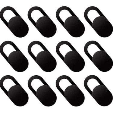 Imagem de Pacote com 12 capas deslizantes para webcam para laptop, ultrafina, para MacBook, iPhone, computador, laptop, Dell, PC, tablet, Echo Show, iMac, iPad, celular, MacBook Pro/Air, privacidade