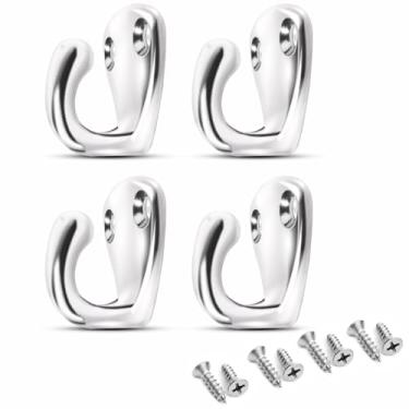 Imagem de AMYSPORTS Gancho de Parafuso de Gancho de Parede Aço Inoxidável para Pendurar ao Ar Livre Gancho de Teto Aço Resistente Ganchos de Copa Ferragens de Cordas SUS316 4
