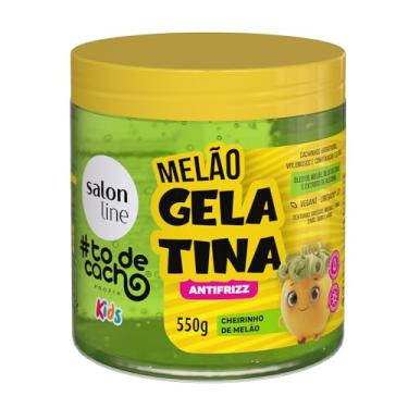 Imagem de Salon Line, Gelatina Capilar Hidratante, Melão, #todecacho Kids, Vegana - Para Cabelos Ondulados, Cacheados e Crespos, Salon Line, 550g