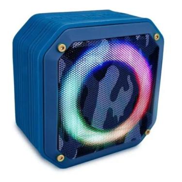 Imagem de Caixa De Som Bluetooth Portátil Led Rgb Estéreo Tws Xdg-8602 - xtrad