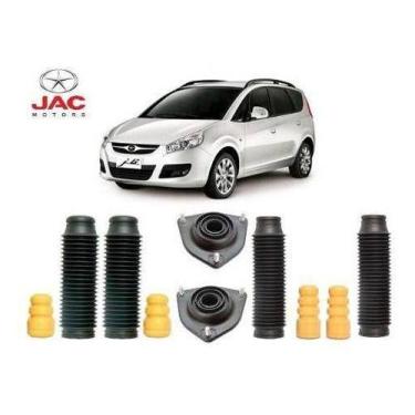 Imagem de 4 Kit Batente Coifa Coxim Dianteiro Traseiro Jac J6 2011 2012 2013 - A