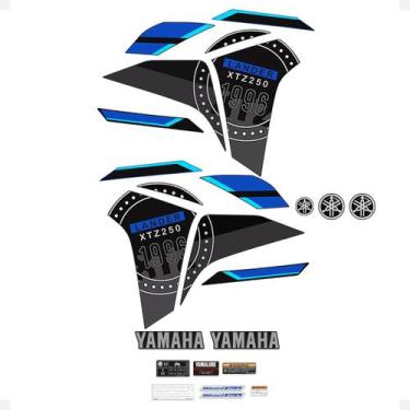 Imagem de Kit Adesivos Yamaha Lander Xtz 250 2023/2024 Azul + Logos - SPORTINOX