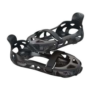 Imagem de harayaa Capa para calçados com travas de gelo, protetores para calçados de neve, pinças resistentes ao desgaste, antiderrapantes, crampons, capas para, M