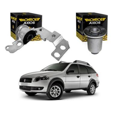 Imagem de Par Bucha Bandeja Direita Palio Trekking 1.8 2008 A 2011 - Axios