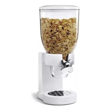 Imagem de Dispenser Porta Grãos e Cereais, Capacidade 2L, Dispensador PREMIUM, Felix Magazine (Branco)