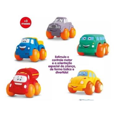 Imagem de Kit 3 Carrinho Soft Cars Mordedor Para Bebe  - Divertoys