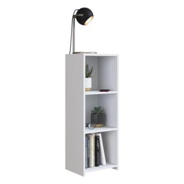 Imagem de Mesa de Cabeceira com Prateleiras Multimóveis CR35101, Branco