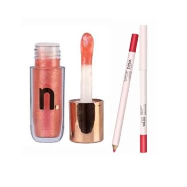Imagem de Lápis Labial Rubi+Gloss Instant Sun Stone Nina Makeup