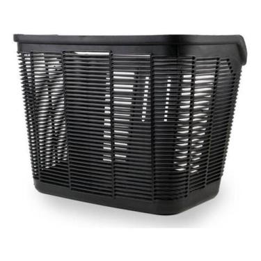 Imagem de Cesta Para Bicicleta 26 Plástico Com Haste E Suporte - Generico