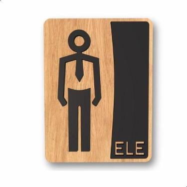 Imagem de Placa De Banheiro Placas Para Banheiro Feminino Masculino - Facris