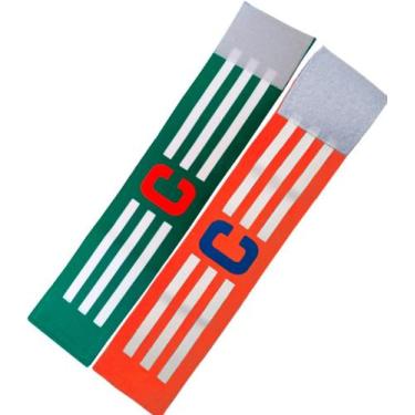 Imagem de Faixa de Capitão Braçadeira de Futebol Kit com 2 Unidades - Estilo Bol