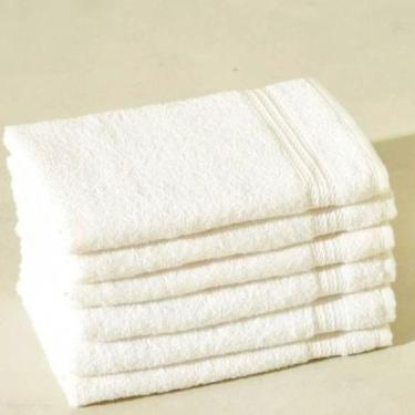 Imagem de Kit 10 Toalhas de Rosto 130g Hotel Salão Profissional 350g/m² - LMpete