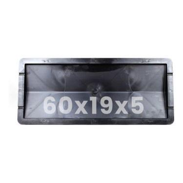 Imagem de Forma Para Pingadeira Capa De Muro 60x19x5 Kit Com 5 Formas - Gme Form