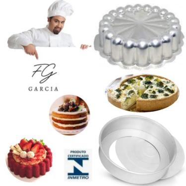 Imagem de Kit De 1 Forma Charlotte Para Bolo Bundt Bolo Nórdico Nordic Cake + 1 