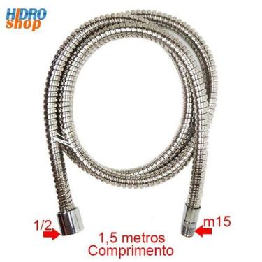 Imagem de Flexível Monocomando Lorenzetti Docol 1,5m Cromado M15 Longo - 191995 