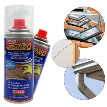 Imagem de Impermeabilizante Spray Manta Líquida Vedatudo Telhado 100ml - Dryko, 