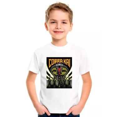 Imagem de Camiseta Infantil Cobra Kai 07 - DESIGN CAMISETAS, Branco, 14