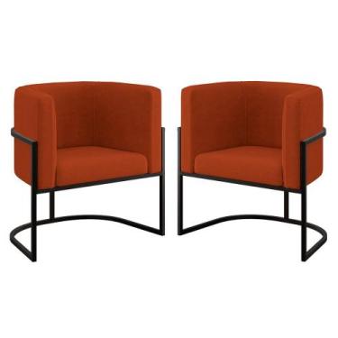 Imagem de Kit 02 Cadeiras Poltrona Lua para Sala Quarto Balaqui Decor - B Balaqu