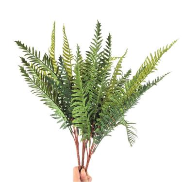 Imagem de Kit 3 Samambaia Artificial Silicone Toque Real Planta