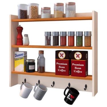 Imagem de Armário Suspenso Suporte Xícaras Armarinho Amélia Nicho Organizadora D