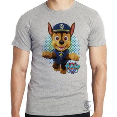Imagem de Camiseta  Patrulha Canina Chase Blusa criança infantil juvenil adulto 