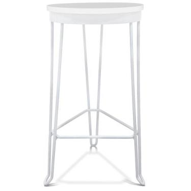 Imagem de Banqueta Banco Guatemala Estilo Industrial - Branco/ Branco - Genus Mó