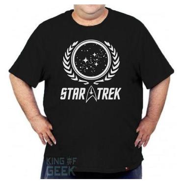 Imagem de Camiseta Plus Size Star Trek Camisa Jornada Nas Estrelas - KING OF GEE
