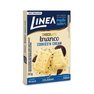 Imagem de Chocolate Linea Diet Zero Açúcar Branco e Cookies Barra 30g