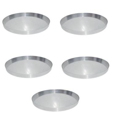 Imagem de Kit 05 Formas de Pizza Nº 50 cm em Alumínio - ABC