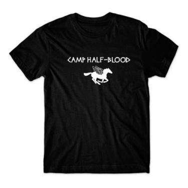 Imagem de Camiseta Masculina Camp Half Blood Percy Jackson Meio Sangue - SEMPREN