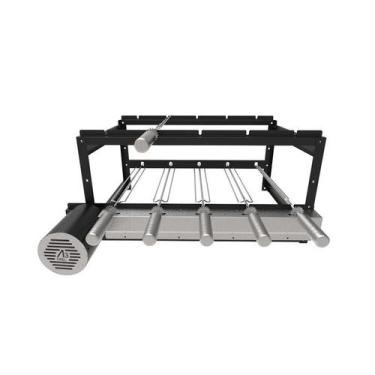 Imagem de A3 Grill Tradicional Black - Motor Giratório para 5 Espetos, Bivolt