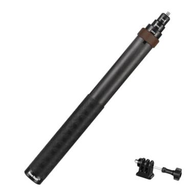 Imagem de Bastão de selfie invisível de fibra de carbono retrátil de 2 metros para Insta360 ONE X5 X4 X3 R RS X Insta 360 GO 2 3, para Go Pro Max Hero 13 12 11 10 9 8 7 DJI Action 3 4 Pocket 3 (café)