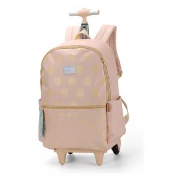 Imagem de Kit mochila up4you Larissa Manoela 2 rodas lancheira + porta lápis