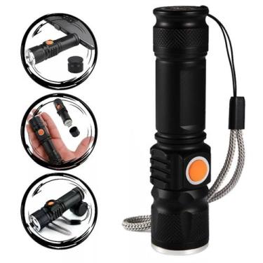 Imagem de Mini Lanterna Tatica Led Militar Longo Alcance Usb Xml-515 - Tesla Sto