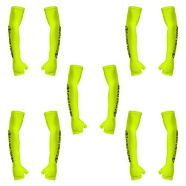 Imagem de Manguito Adulto Com Polegar Pro Tork 5 Unidades, Amarelo neon, Único