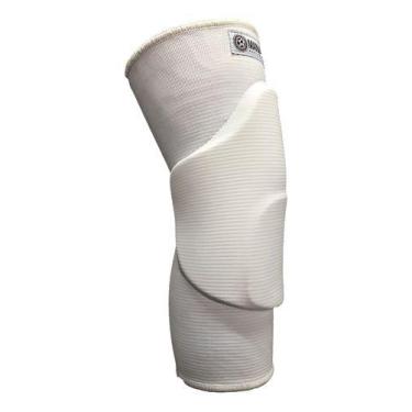 Imagem de Joelheira Para Goleiro Mania De Futsal Pró Performance, 124112, Branco