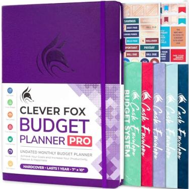 Imagem de Clever Fox Budget Planner Pro - Organizador financeiro + sistema de orçamento de envelope de dinheiro. Diário mensal de finanças, rastreador de despesas e livro de contas pessoais. Sem data - Comece a