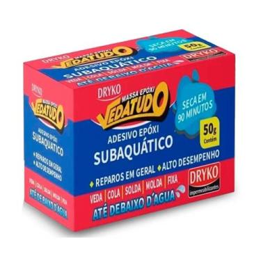 Imagem de Massa Epoxi Dryko Veda Tudo subaquatica adesivo 50g