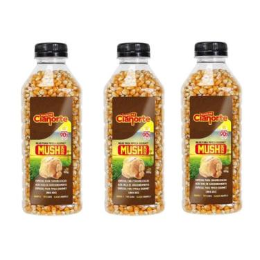 Imagem de Kit 3x Milho Para Pipoca Tipo Mushroom - 655g Pipoca Gourmet - Cianort