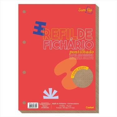 Imagem de Refil para fichário Credeal pontilhado 200mmx275mm 40 folhas