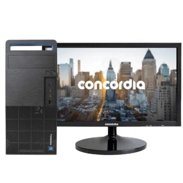 Imagem de Computador Concórdia Completo Com Monitor 19,5`` Intel Dual Core 8GB DDR4 SSD 240GB FreeDos
