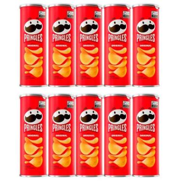 Imagem de Kit 10 Batata Pringles Original 104g