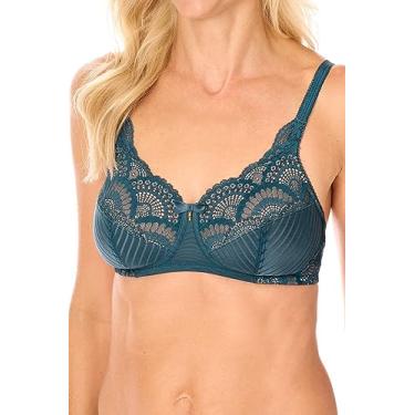 Imagem de Amoena Acolchoado feminino, Azul-petróleo escuro/areia, (34) A