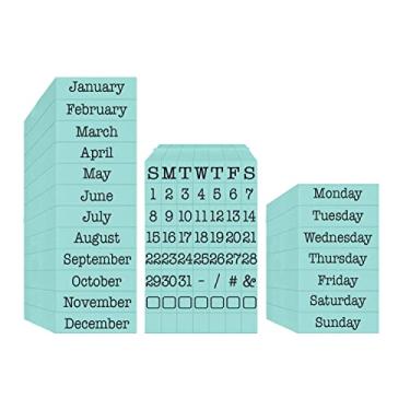 Imagem de Pacote de calendário Pegz - fonte de máquina de escrever americana de 75 peças